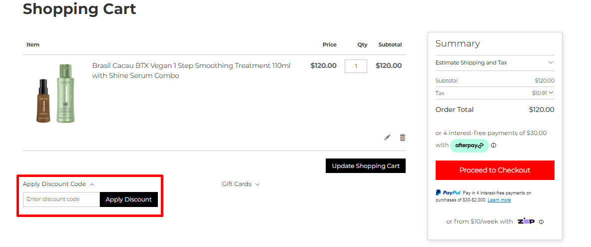 How do I use my SSS Hair discount code?