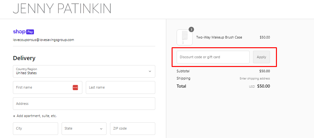 How do I use my Jenny Patinkin Discount code?