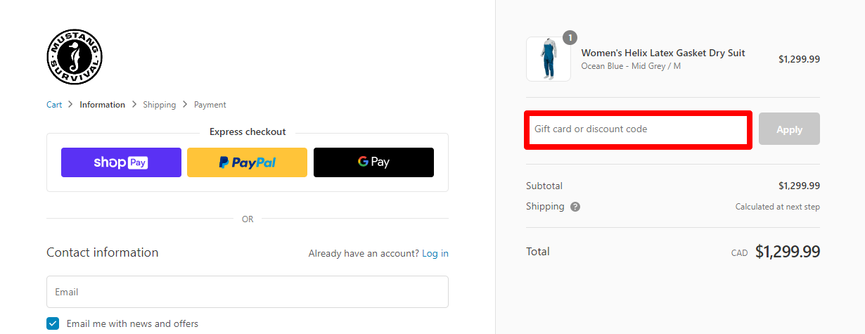 How Do I Use My Mustang Survival Promo Code?