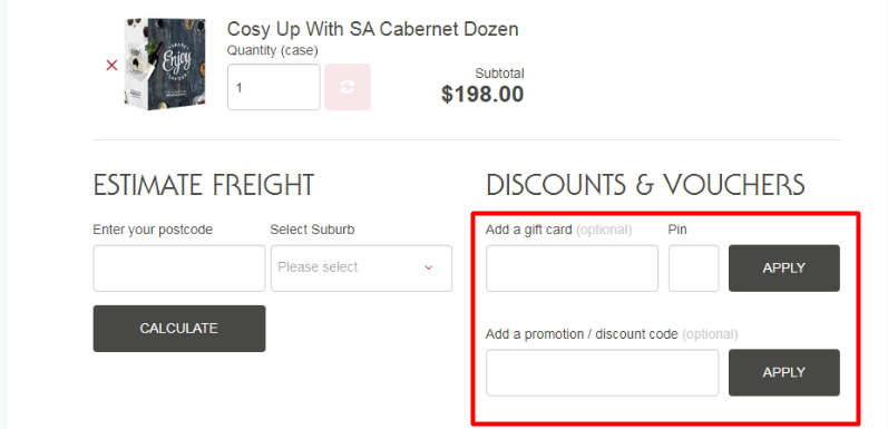 How do I use my Wine Selectors discount code?