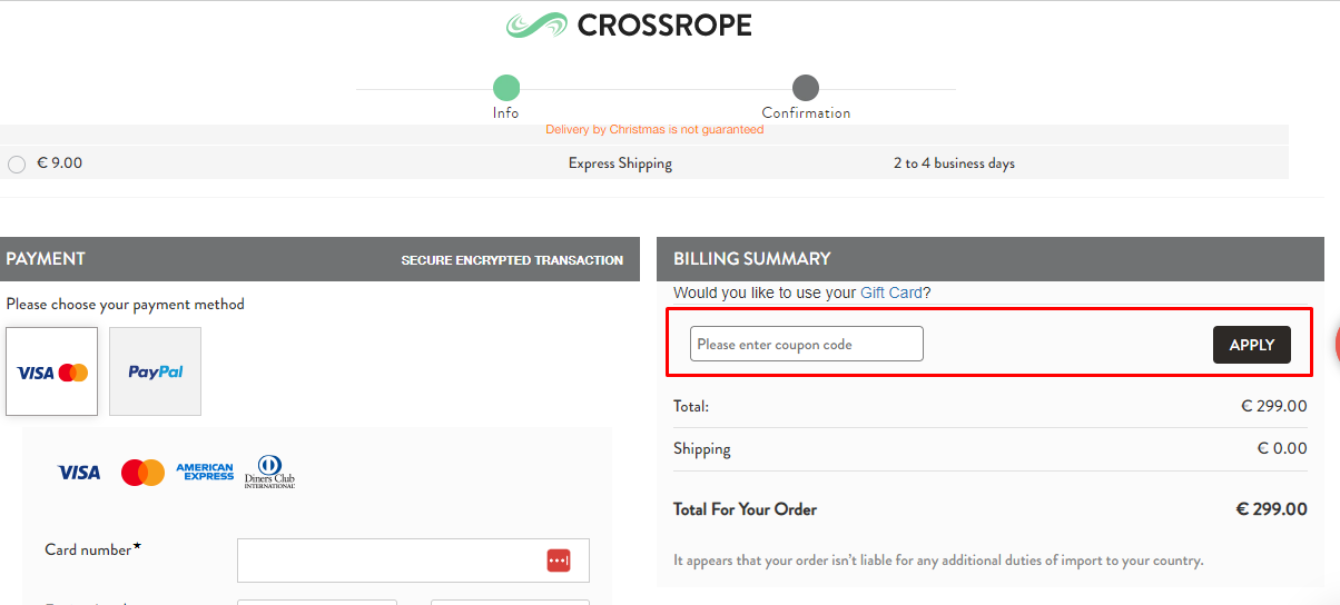 How do I use my Crossrope coupon code?