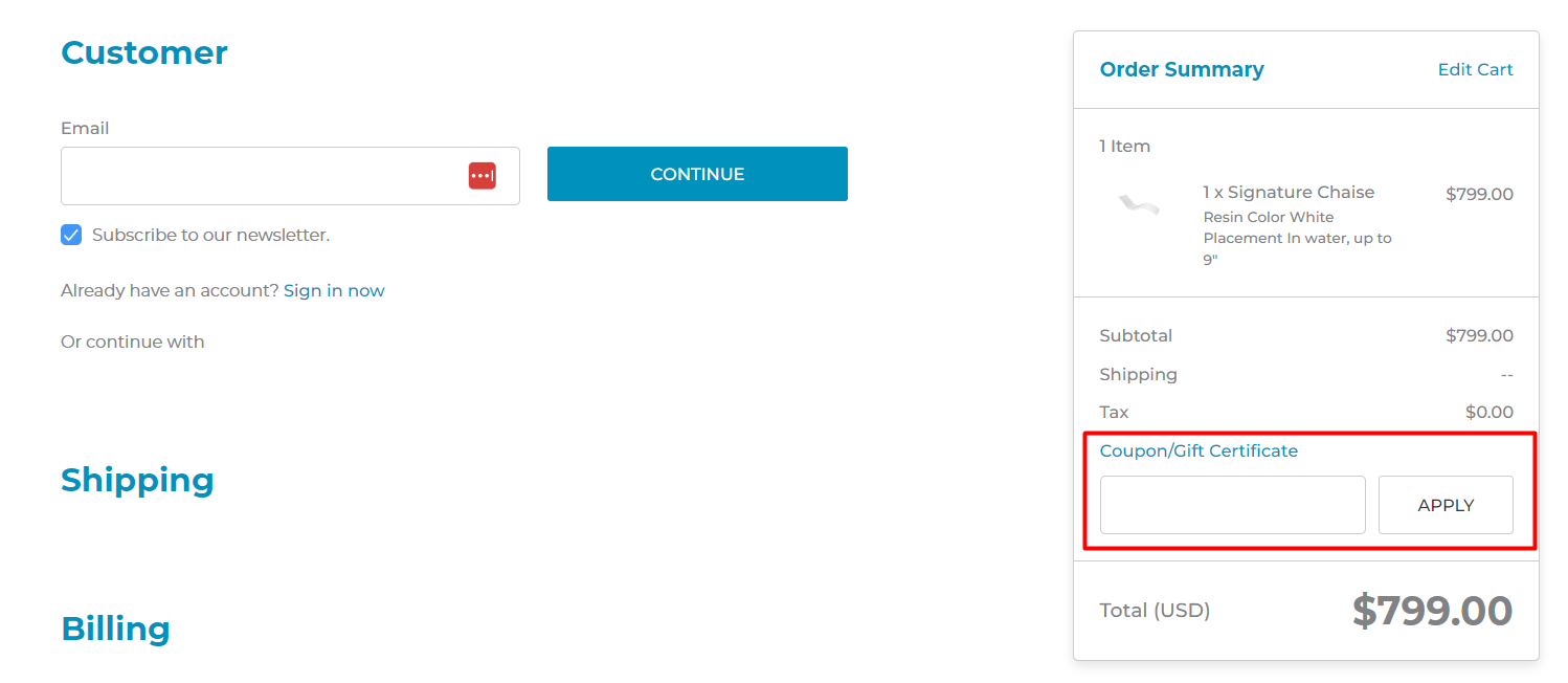 How do I use my Ledge coupon code?