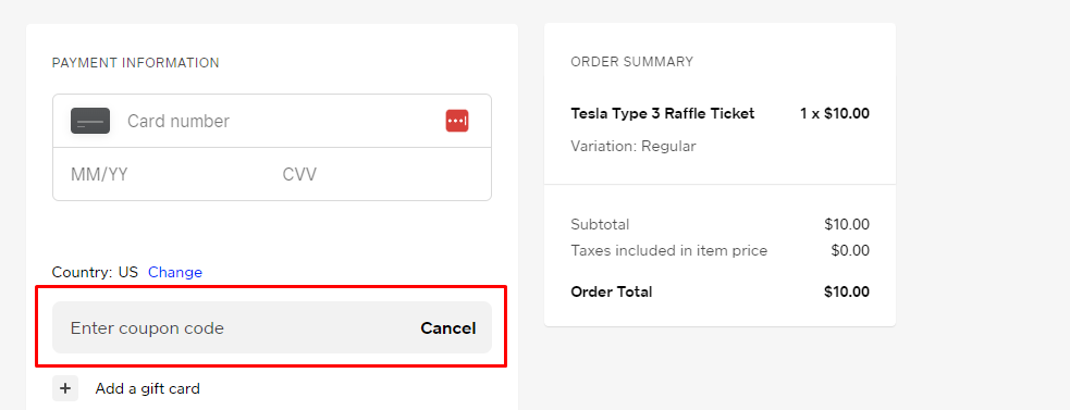 How do I use my iRaffle.org coupon code?