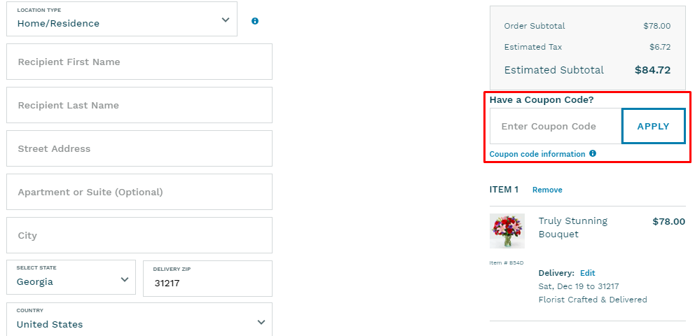How do I use my ProFlowers coupon code?