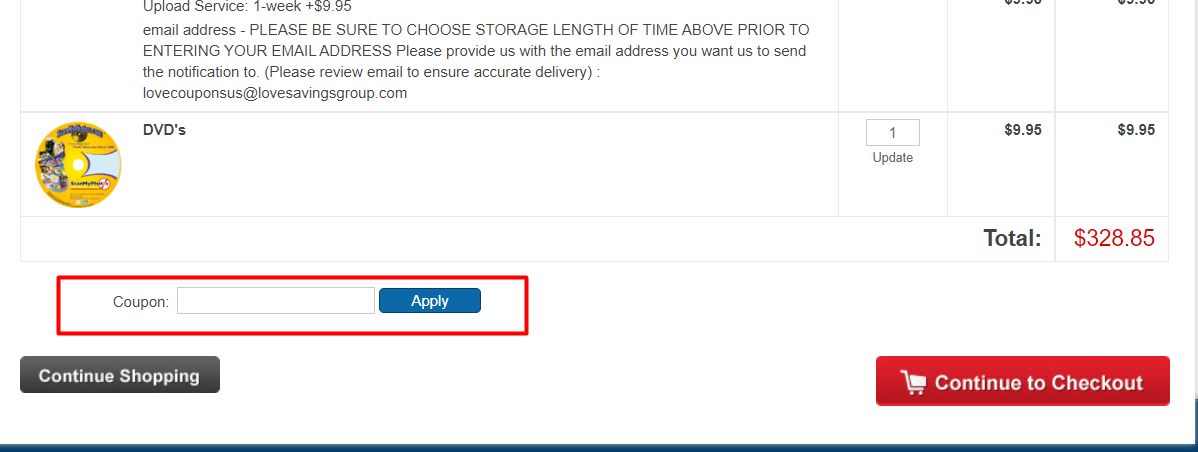 How do I use my ScanMyPhotos coupon code?