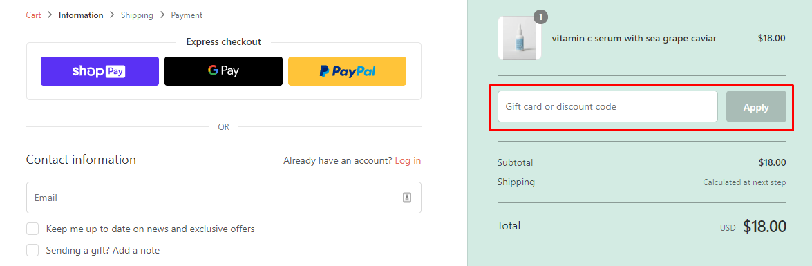 How do I use my cocokind discount code?