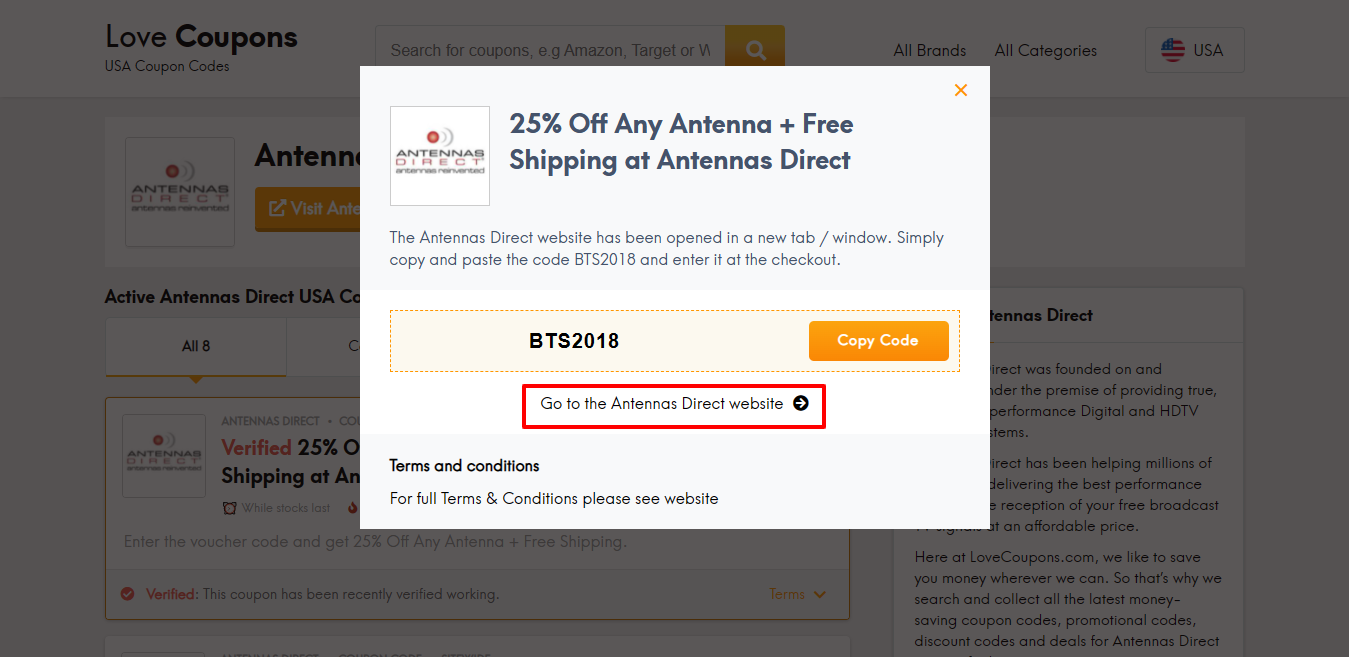 Antennas Direct website