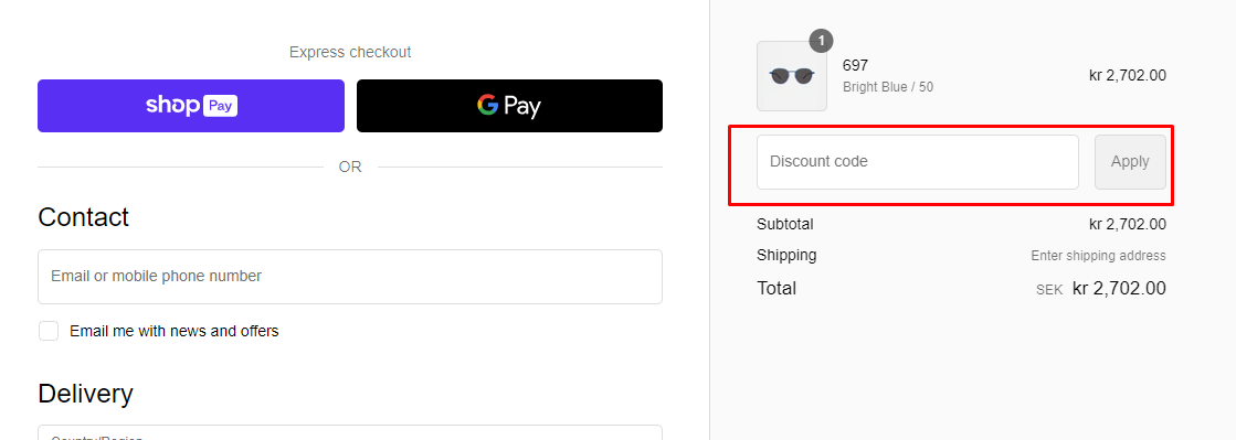 How do I use my Modo discount code?