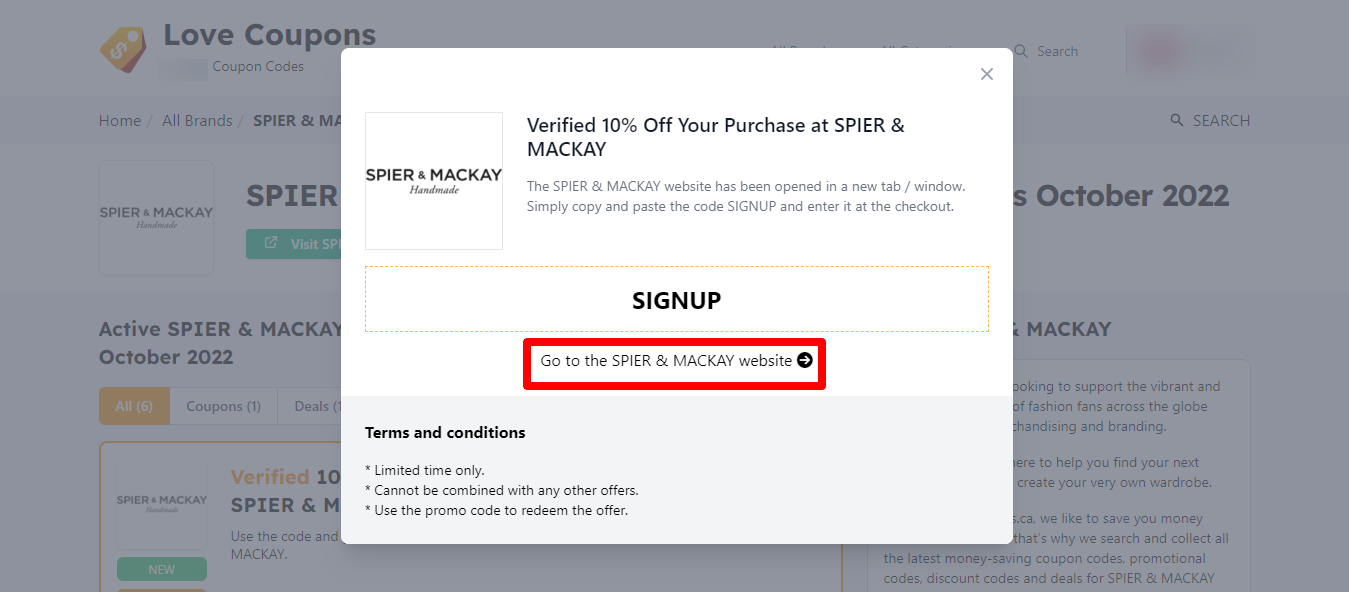 How Do I Use My SPIER & MACKAY Promo Code?