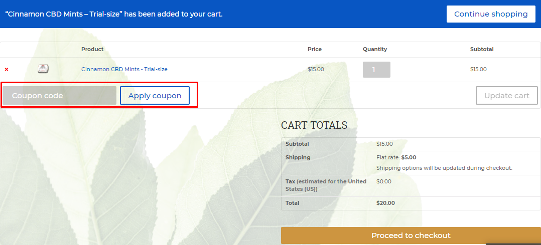 How do I use my Mission Farms CBD discount code?