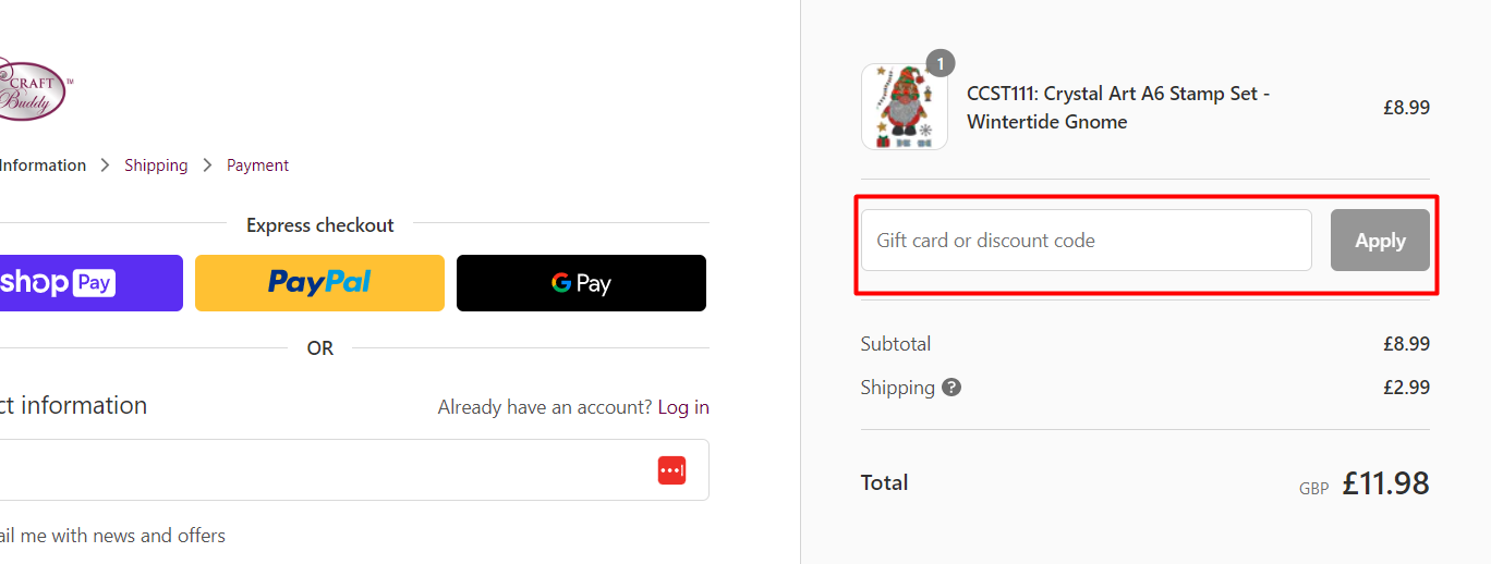 10 Off Craft Buddy Shop Discount Code September 2024