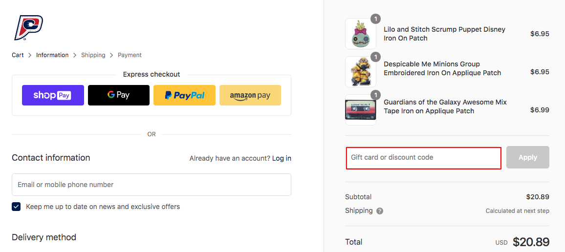 Patch Collection Discount Code