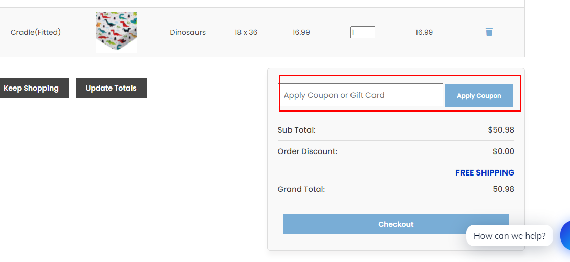 How do I use my SheetWorld coupon code