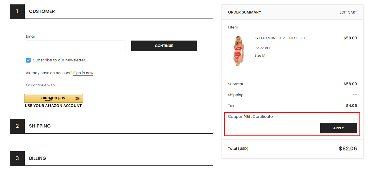 How do I use my Oh La La Cheri coupon code?