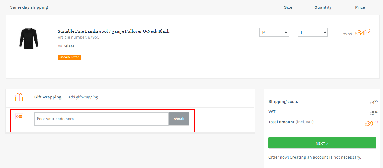How do I use my Suitable discount code?