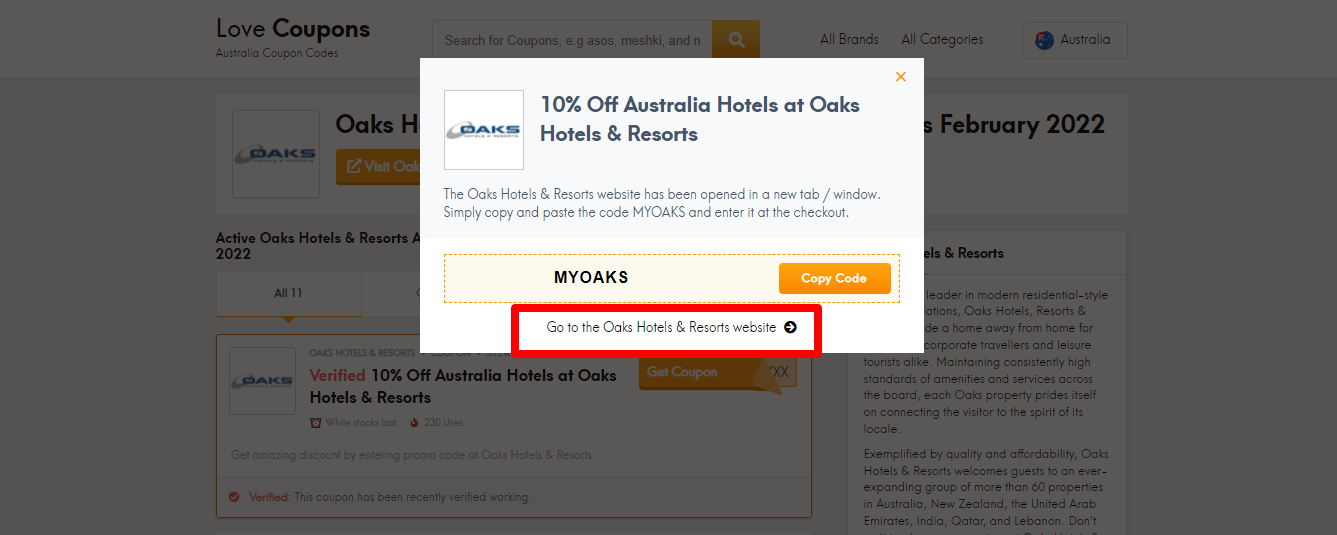 Oaks Hotels & Resorts Coupon and Promo Codes June 2024