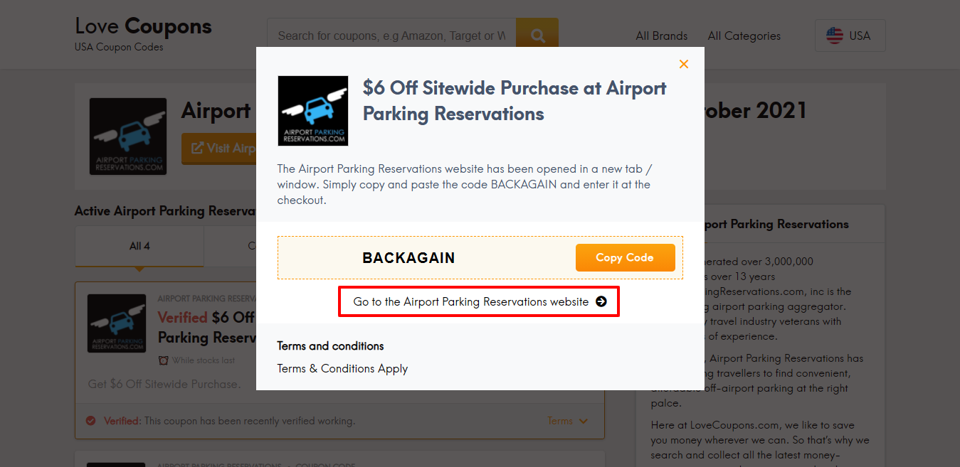 airport parking website