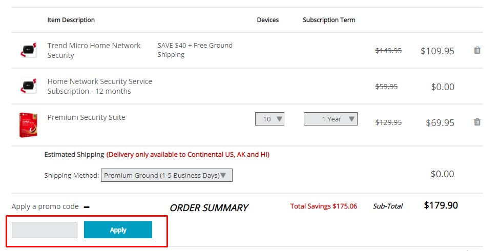 How do I use my Trend Micro promo code?