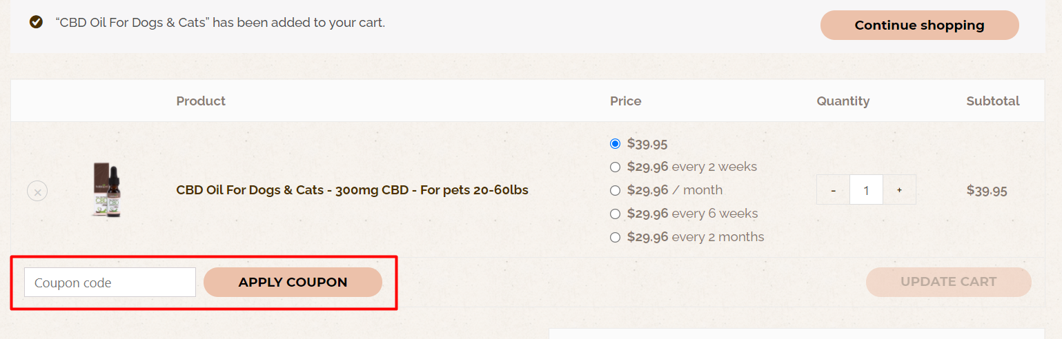 How do I use my Holistapet coupon code?
