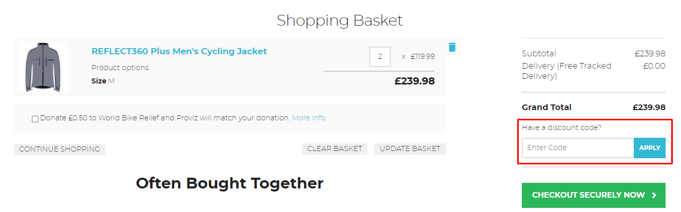 How do I use my discount code?