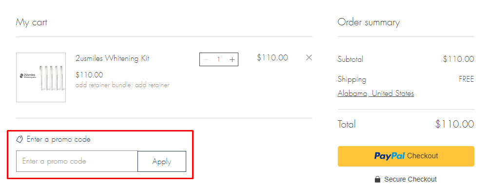 How do I use my 2usmiles promo code?
