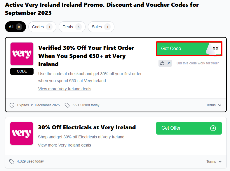Irish Times Discount Codes Very Ireland discount code that are currently active