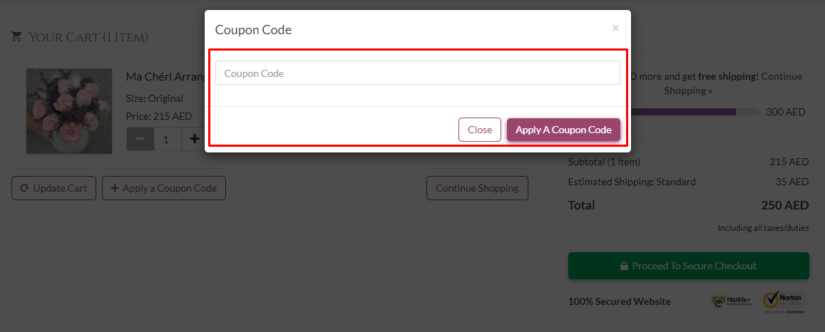 How do I use my 800Flower coupon code?