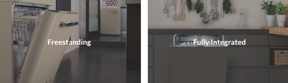 Dishwashers-Integrated-Freestanding-Slimline-Dishwashers in a home setting