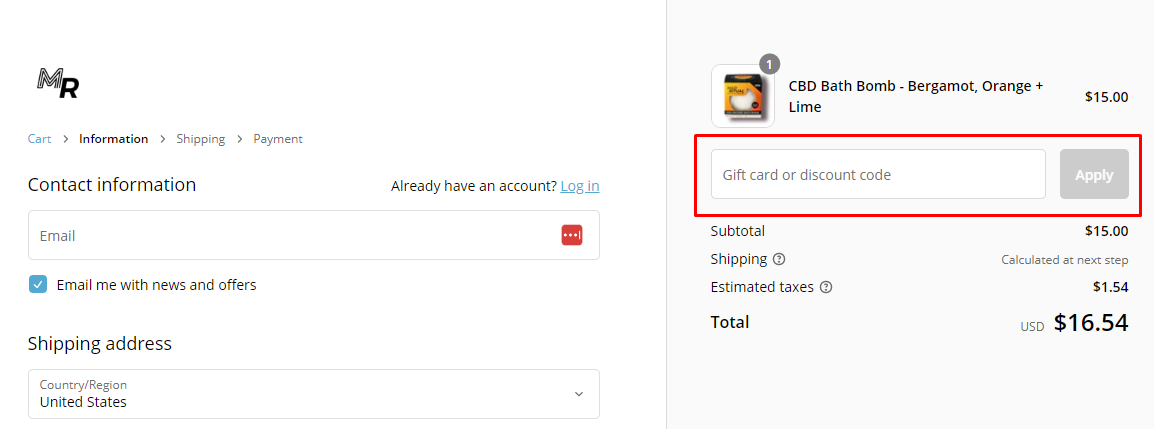 How do I use my MAD RITUAL discount code?