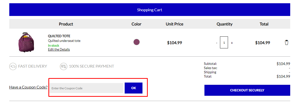 How do I use my DELSEY Paris coupon code?