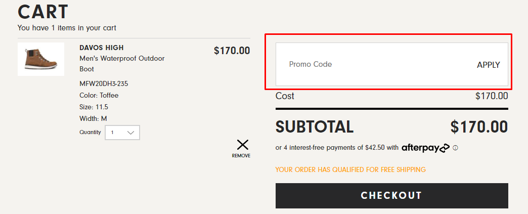 How do I use my Forsake promo code?
