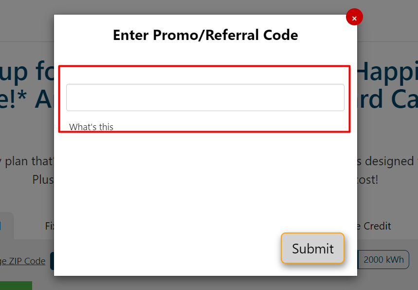 How do I use my Gexa Energy promo code?