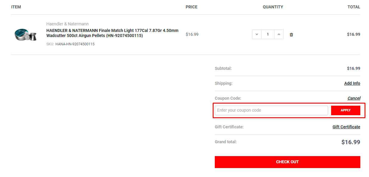 How do I use my Gritr Sports coupon code?