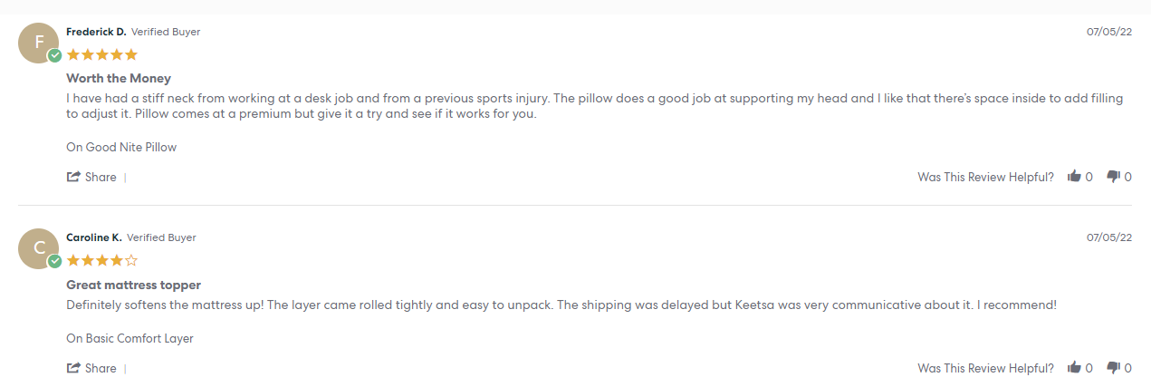 Keetsa reviews