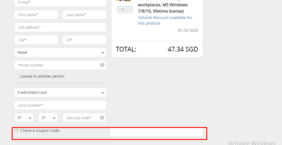 How do I use my ASTER coupon code?