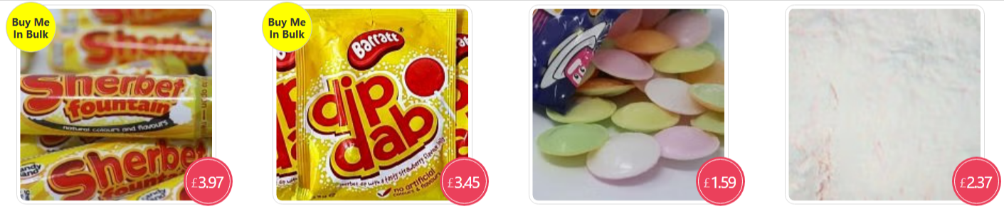 Sherbet Sweets For Online Ordering with various selections