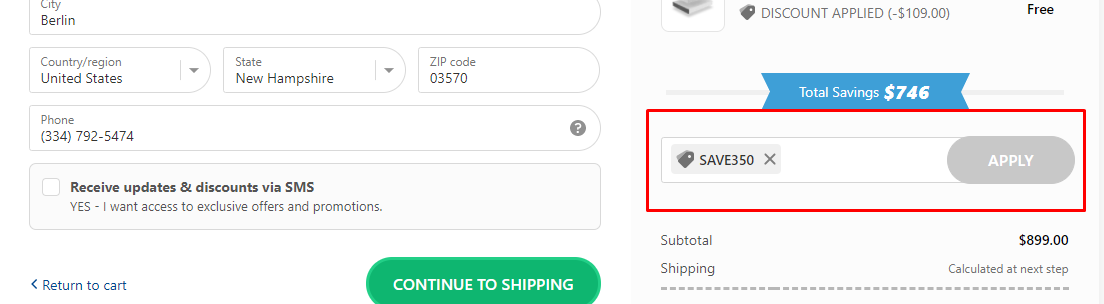 How do I use my Puffy discount code?