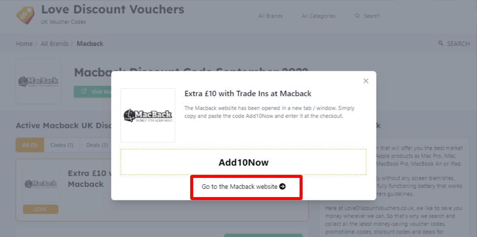 Macback Checkout