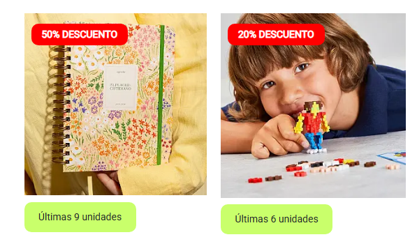 ofertas de hasta un 50% en la web de curiosite