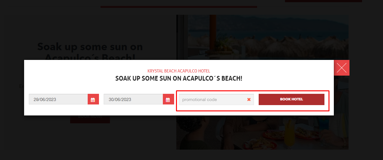 How do I use my KRYSTAL HOTELS & RESORTS promo code?
