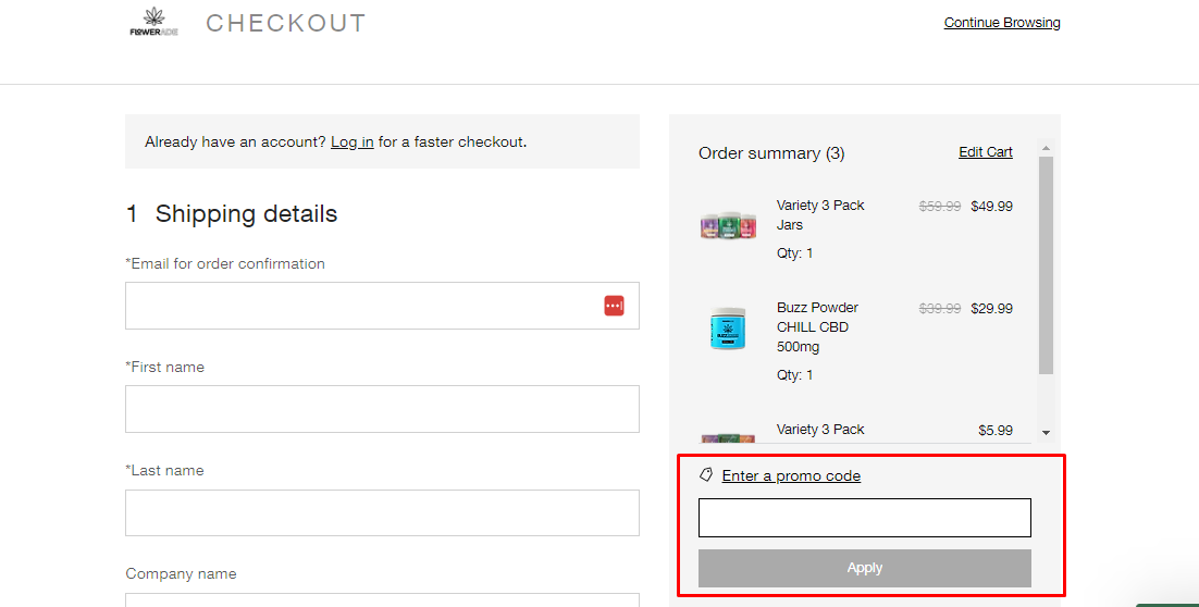 How do I use my Flowerade discount code?