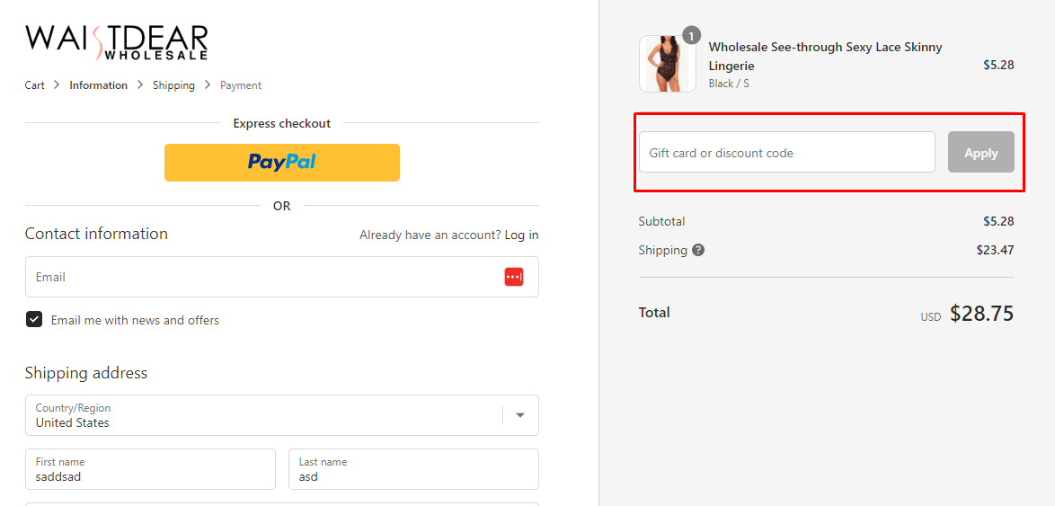 How do I use my Waistdear discount code?
