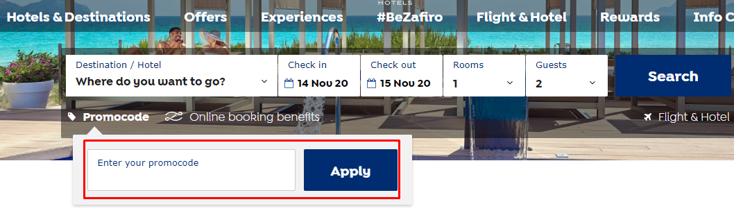 How do I use my Zafiro promo code?