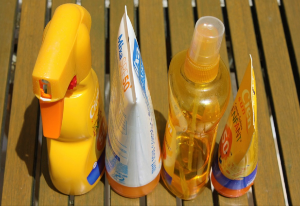 variety of sunscreen products