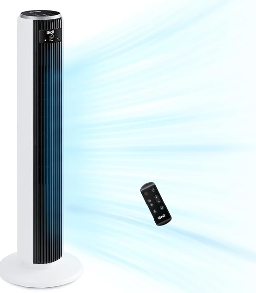 Best fans for summer: The LEVOIT 20dB Silent Tower Fan in white