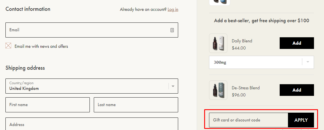 How do I use my Ned discount code?