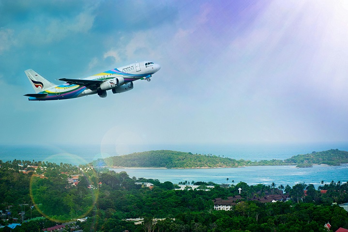 image showing a plane ready to land at one of Travel Department’s amazing destinations.
