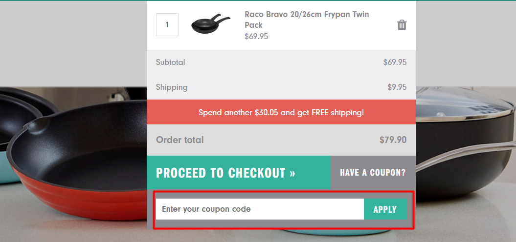 How do I use my RACO coupon code?