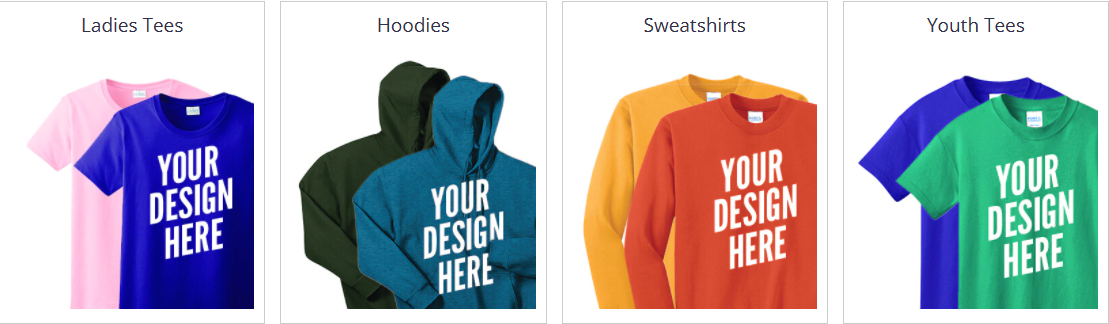 Allied Shirts categories