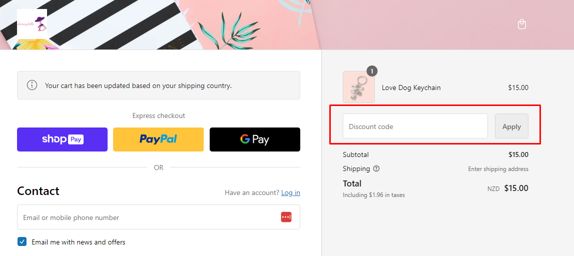 How do I use my DaMaydells coupon code?